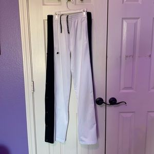 Starter truck pants with snap detail on the sides